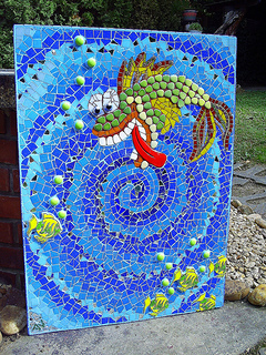 Mozaik falikp (A nagyhal megeszi a kishalat)