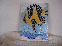 Sárga hal mozaik