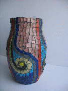 Váza mozaik borítással